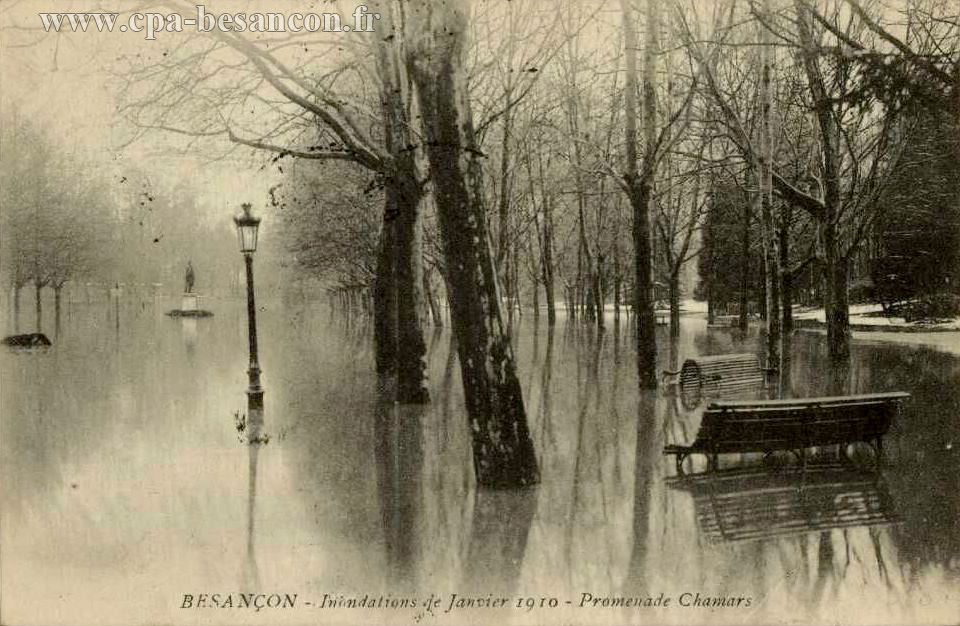 BESANÇON - Inondations de Janvier 1910 - Promenade Chamars